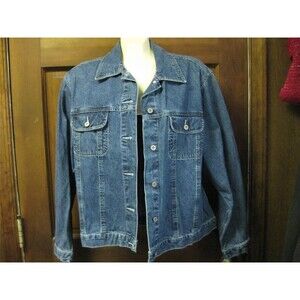 Vintage Denim Jean Jacket-Faded Glory-Large
